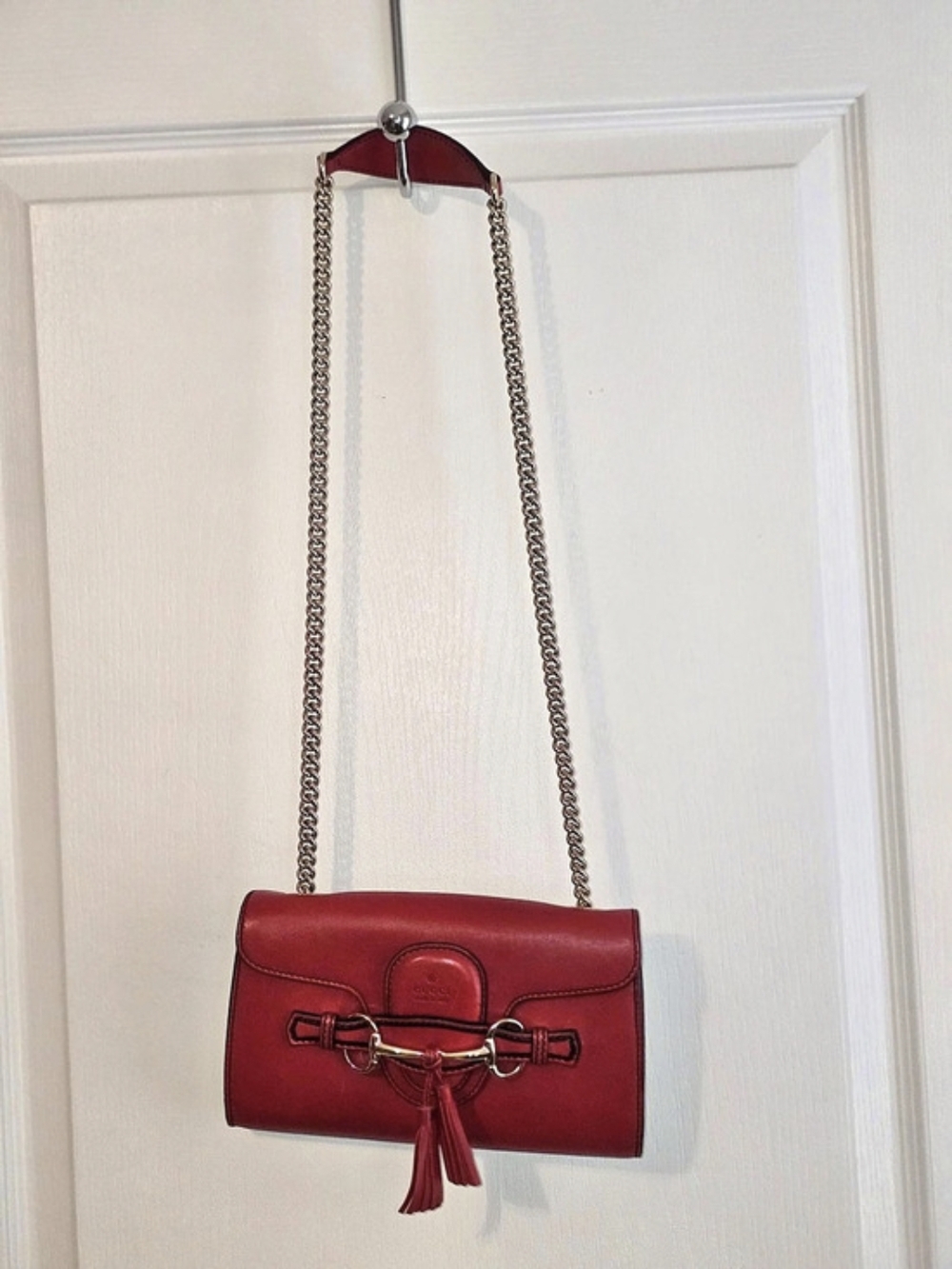 Gucci Emily Chain Shoulder Bag Red